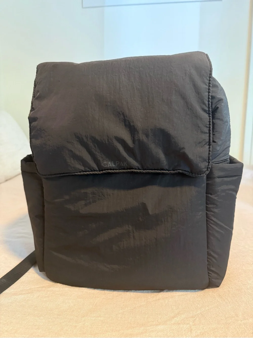 Calpak Black Diaper Bag with Laptop Sleeve